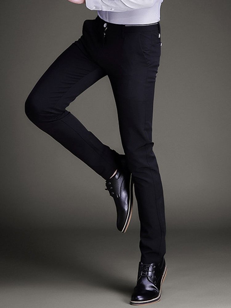 Calça Lápis Masculino Simples Stretchable Slim