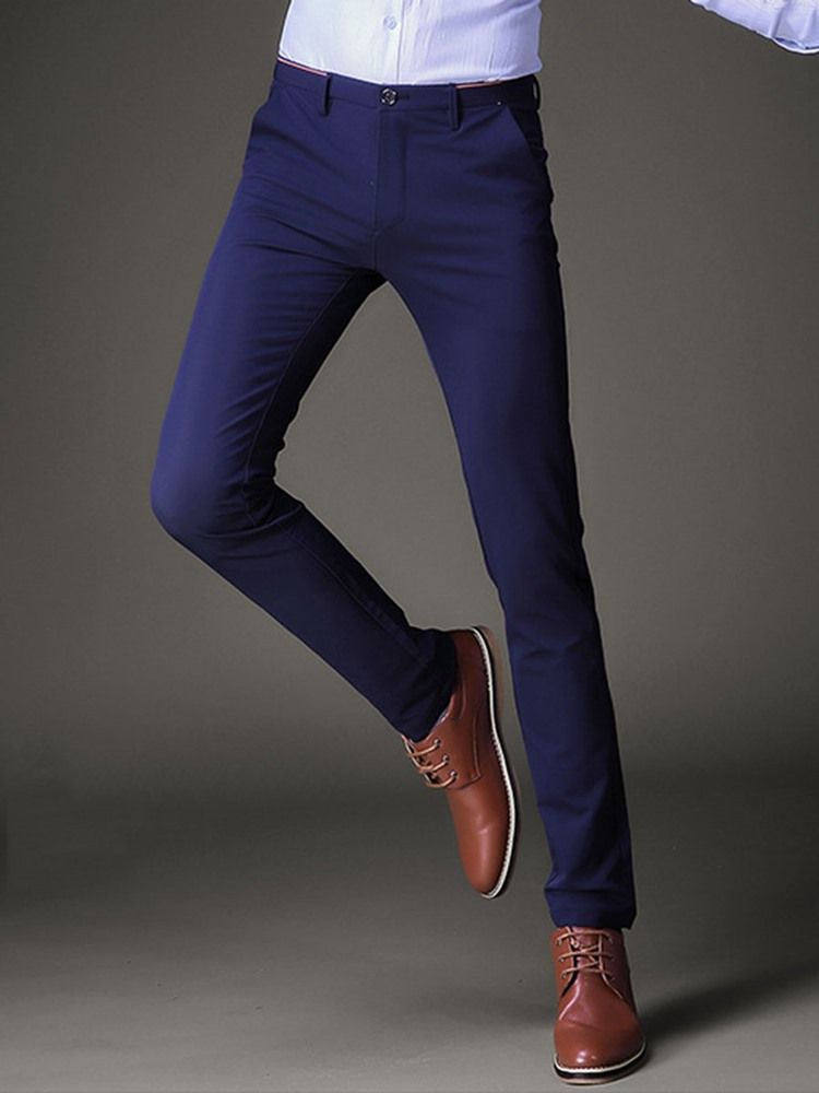 Calça Lápis Masculino Simples Stretchable Slim