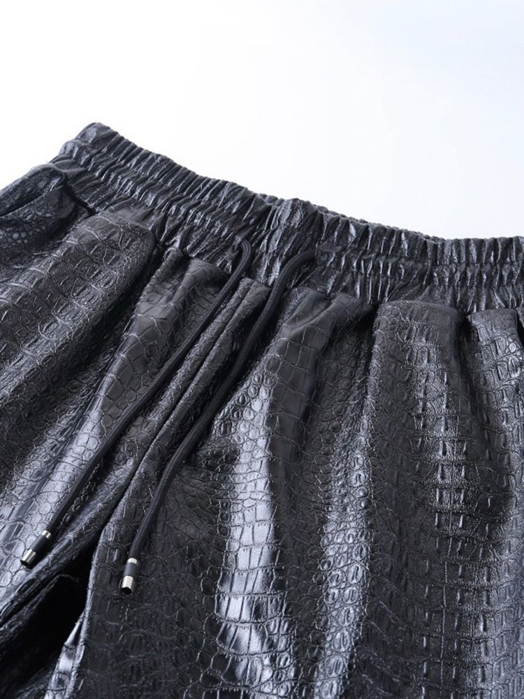 Calça Lápis Serpentina Plissada Solta Calça Casual Feminina Até O Tornozelo