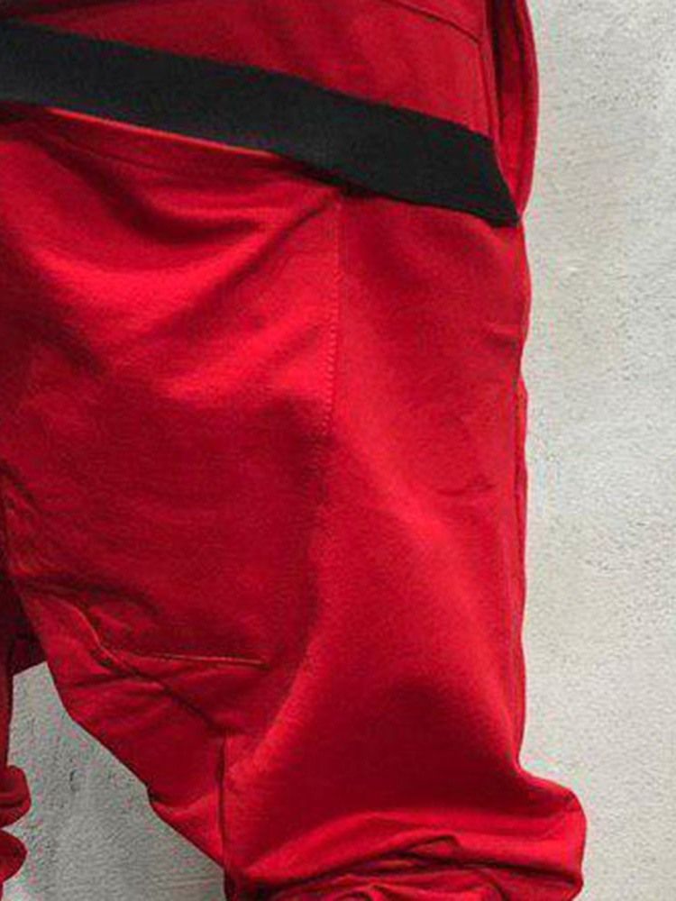 Calça Larga Casual Masculina De Renda Lisa