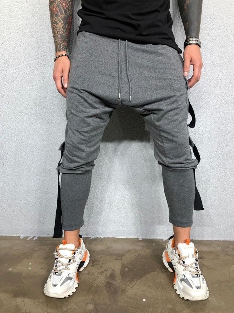 Calça Larga Masculina Com Bolso De Primavera Calça Casual