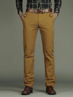 Calça Normal Reta Solta Casual Masculina Chino