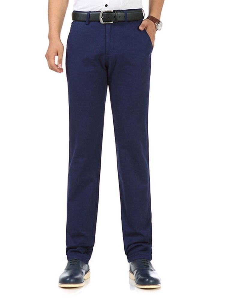 Calça Normal Reta Solta Casual Masculina Chino