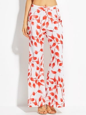 Calças Elásticas Estampadas Femininas