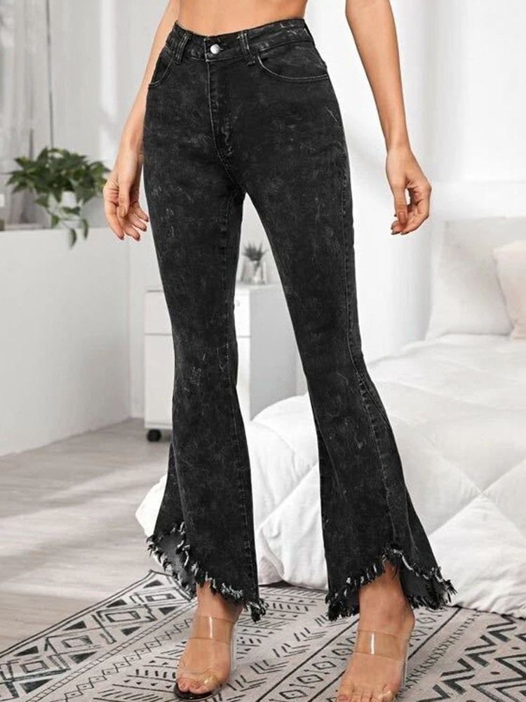 Calças Justas Femininas Com Zíper De Cintura Média E Cintura Baixa Casual
