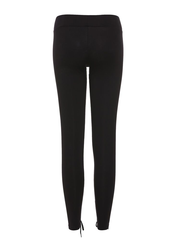 Leggings Femininas Skinny Full Length Lace-up