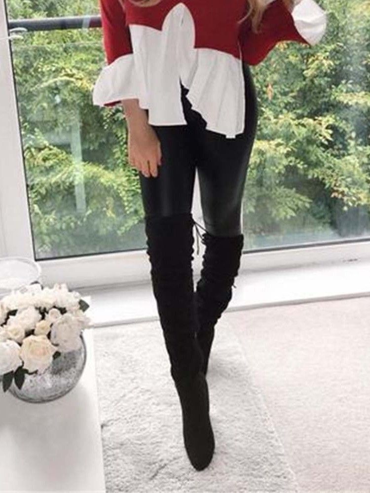 Leggings Moda Feminina Simples Casual De Cintura Alta