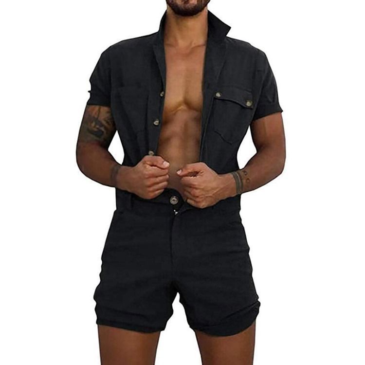 Shorts Masculinos Macacões Casual Macacões