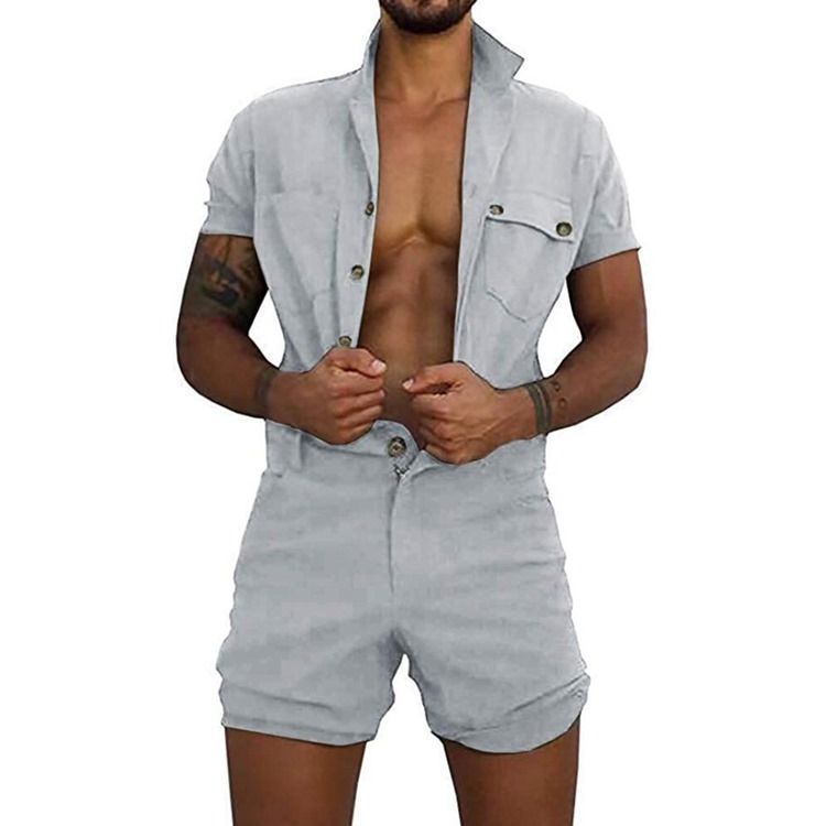 Shorts Masculinos Macacões Casual Macacões
