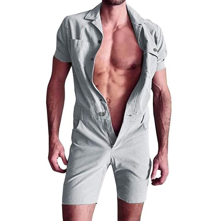 Shorts Masculinos Macacões Casual Macacões