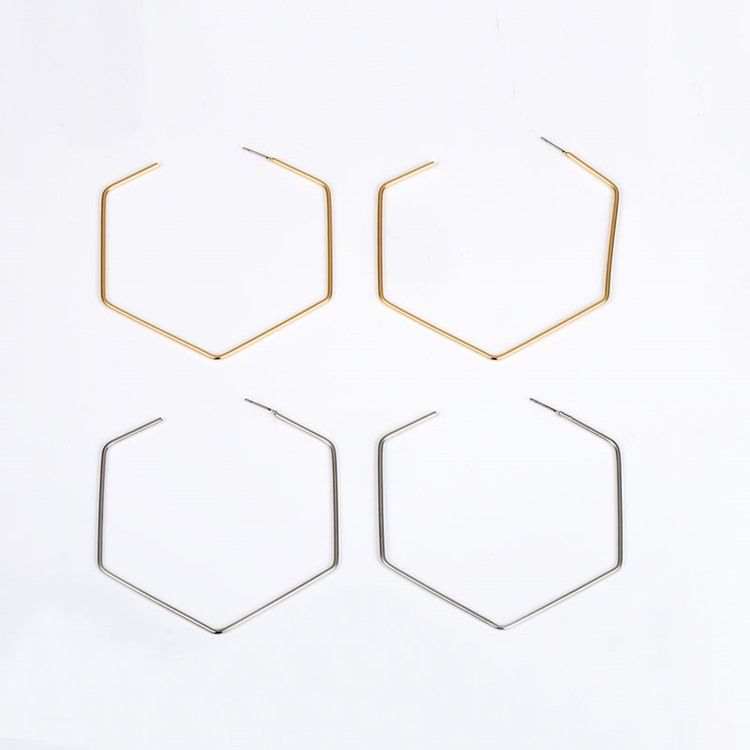 Brincos De Argola De Bronze Liso