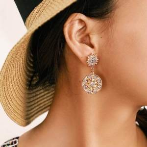 Brincos De Baile De Liga De Strass Vintage