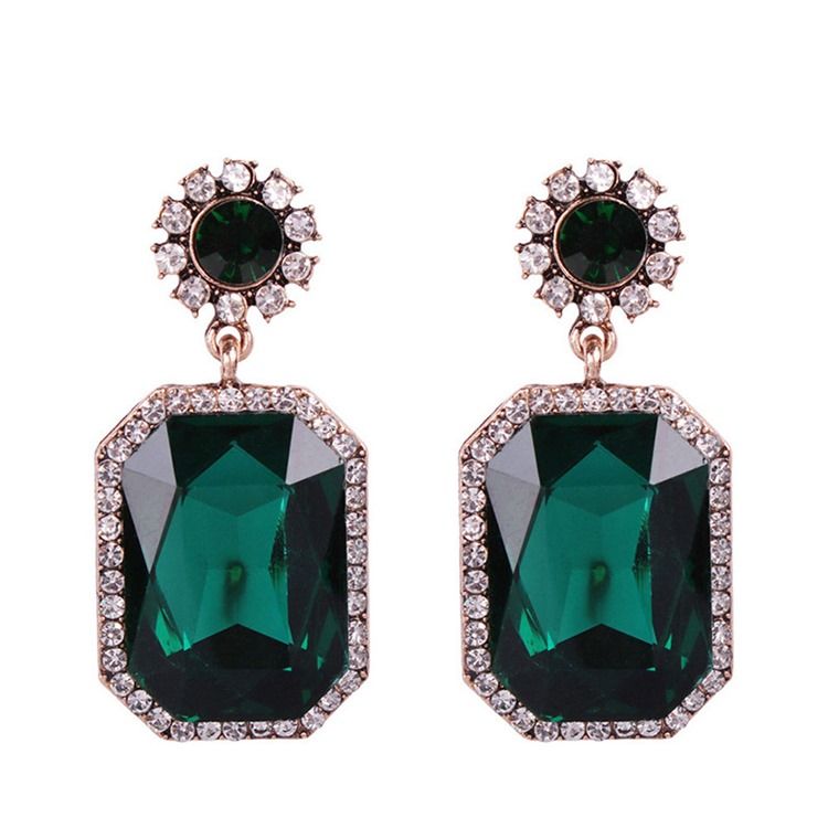 Brincos European Alloy Gems