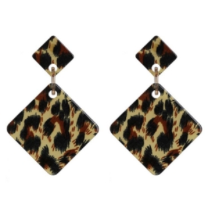Brincos Femininos De Aniversário De Leopardo Acrílico