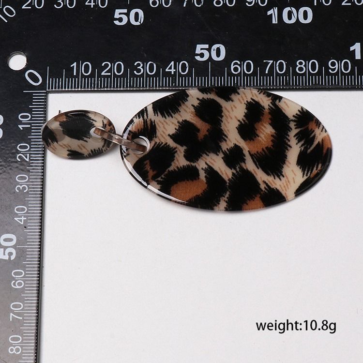 Brincos Femininos De Aniversário De Leopardo Acrílico