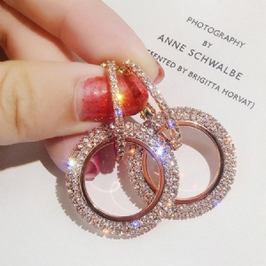 Brincos Femininos Para Presente Da Liga Diamante De Casamento