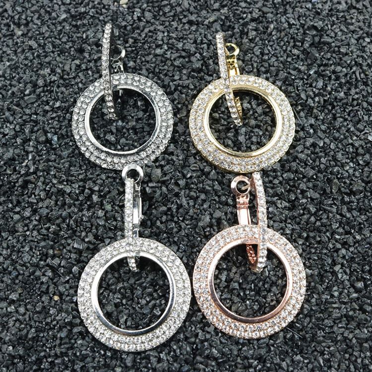 Brincos Femininos Para Presente Da Liga Diamante De Casamento
