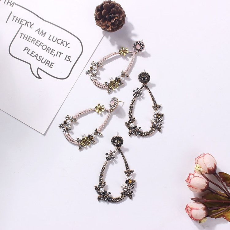 Brincos Florais Diamante Prom