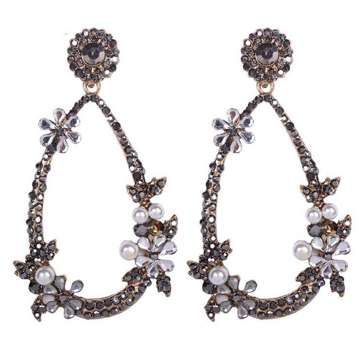 Brincos Florais Diamante Prom