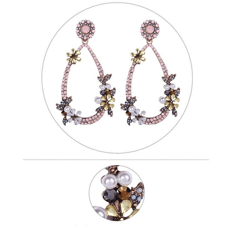 Brincos Florais Diamante Prom