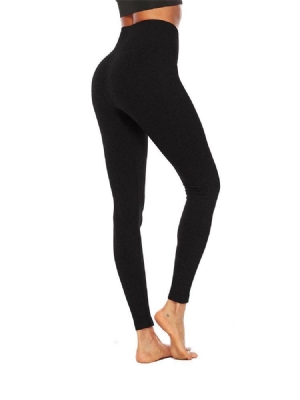 Algodão Anti-suor Feminino Combina Ioga Sólida Com Comprimento No Tornozelocalças De Ioga De Cintura Alta Leggings Tiktok