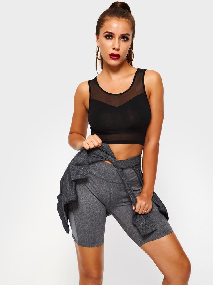 Bolsos Femininos Anti-suor Sólido Ginásio Esportivo Calças Ioga Calças Ioga Cintura Alta Leggings Tiktok