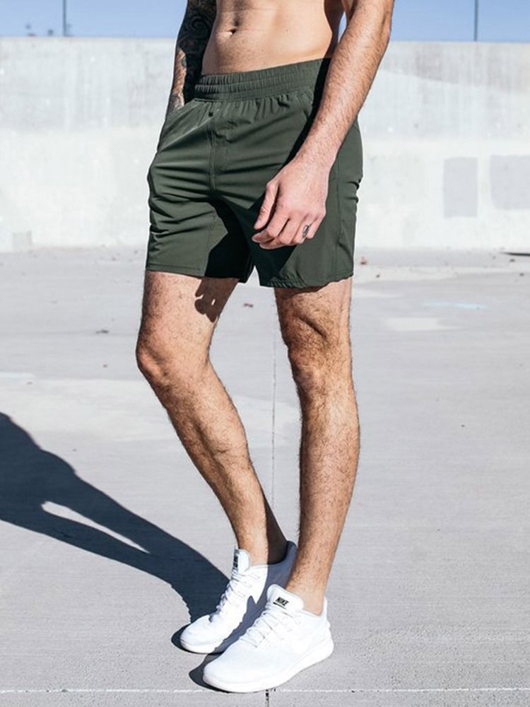 Bolsos Masculinos Calças Shorts Para Corrida De Verão De Secagem Rápida