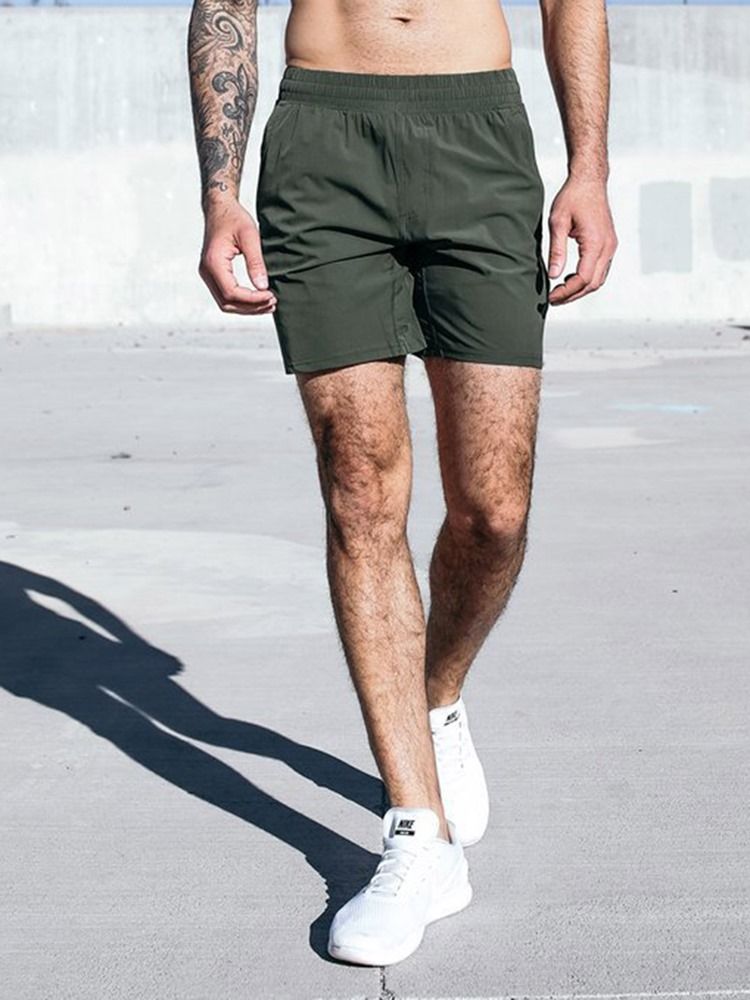 Bolsos Masculinos Calças Shorts Para Corrida De Verão De Secagem Rápida