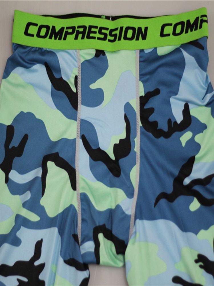 Calça Esporte Camuflagem Masculina Respirável Estampada Na Altura Do Tornozelo