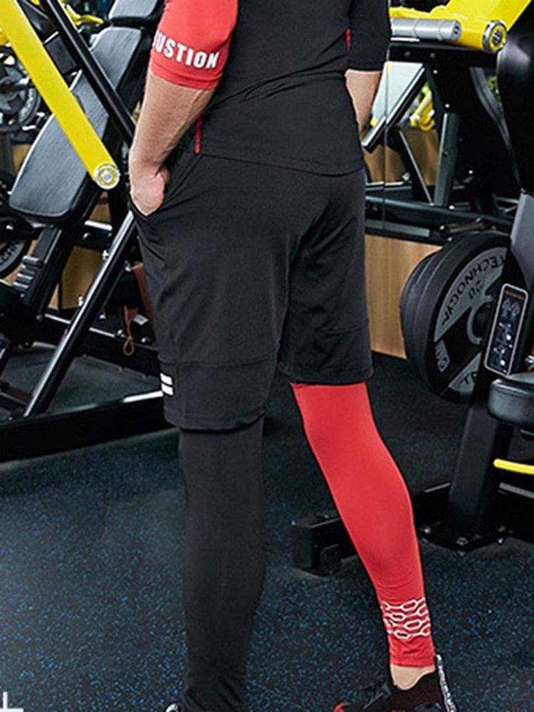 Calça Esporte Masculina Patchwork Color Block