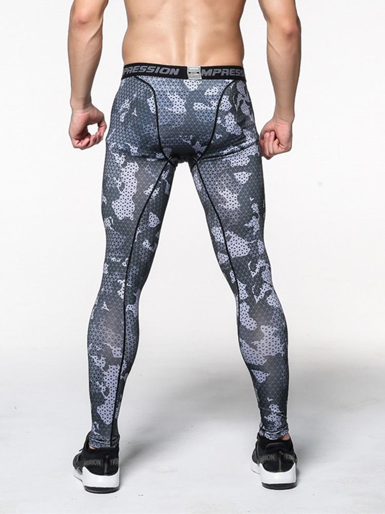 Calça Esporte Masculina Xadrez Anti-suor Até O Tornozelo