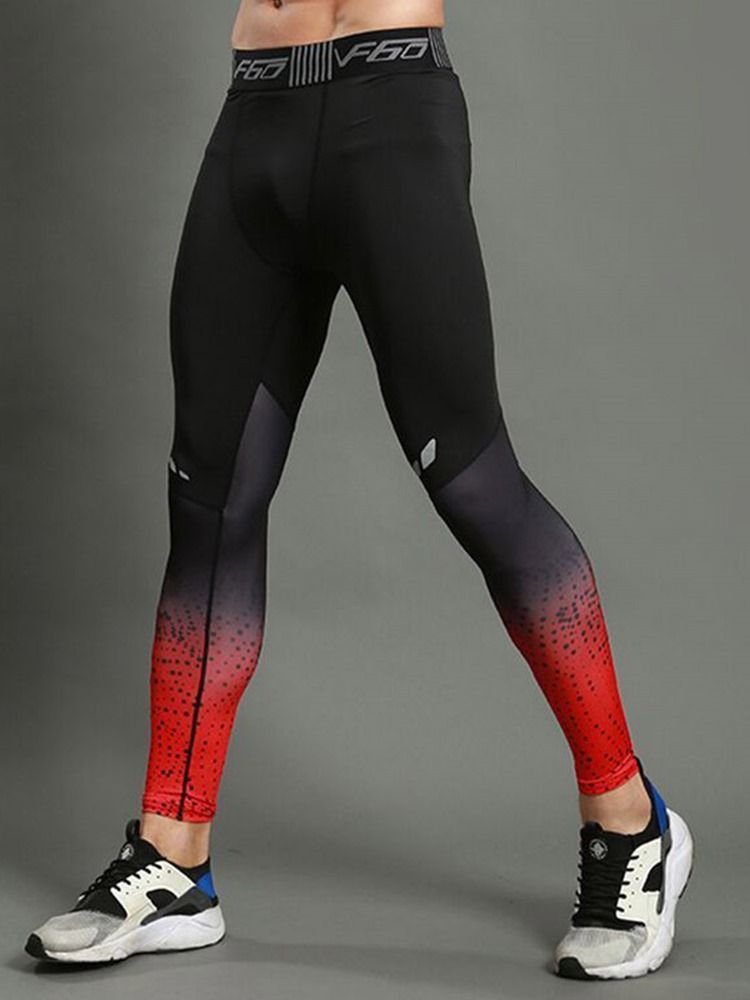 Calça Esporte Masculino Anti-sweat Patchwork Color Block