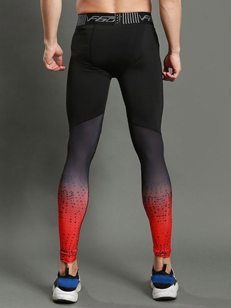 Calça Esporte Masculino Anti-sweat Patchwork Color Block