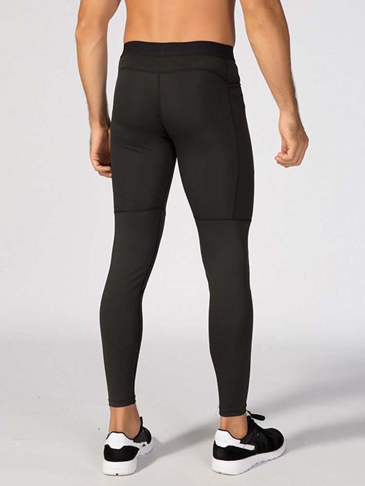 Calça De Treino De Bolso Com Zíper Masculino