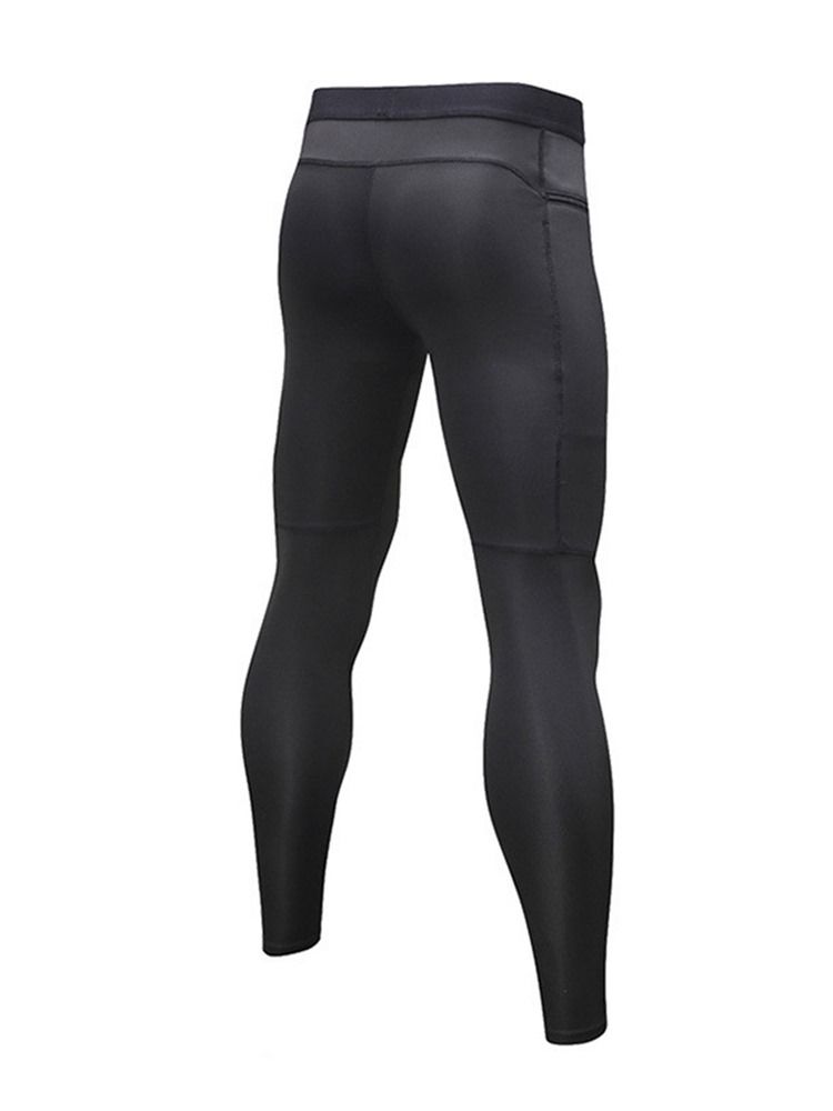 Calça De Treino De Bolso Com Zíper Masculino