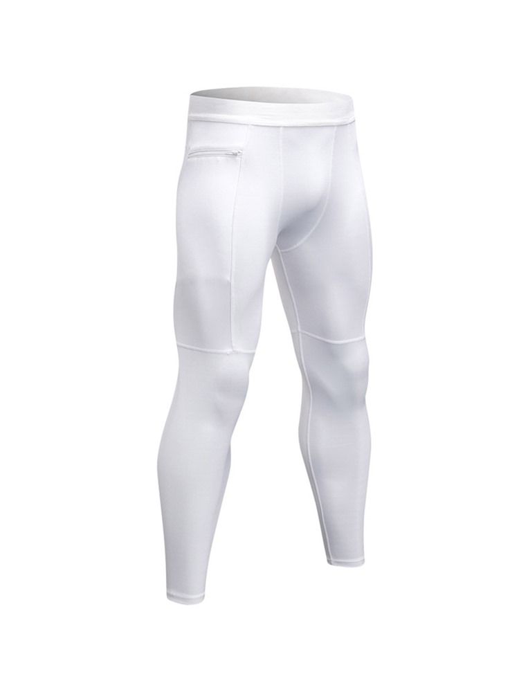Calça De Treino De Bolso Com Zíper Masculino