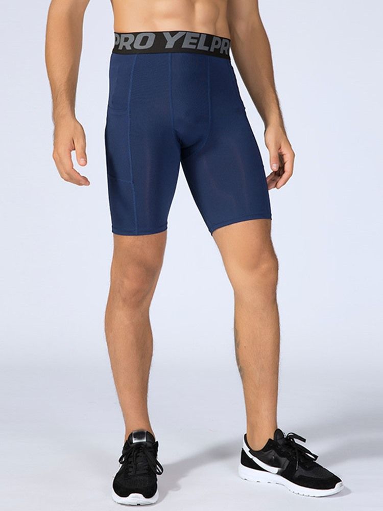 Calças De Esporte De Calções De Patchwork Em Bloco De Cor Masculina