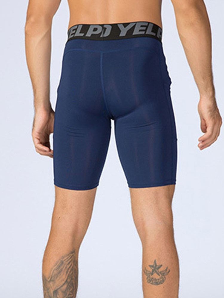 Calças De Esporte De Calções De Patchwork Em Bloco De Cor Masculina
