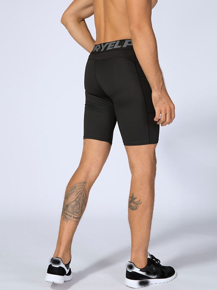 Calças De Esporte De Calções De Patchwork Em Bloco De Cor Masculina