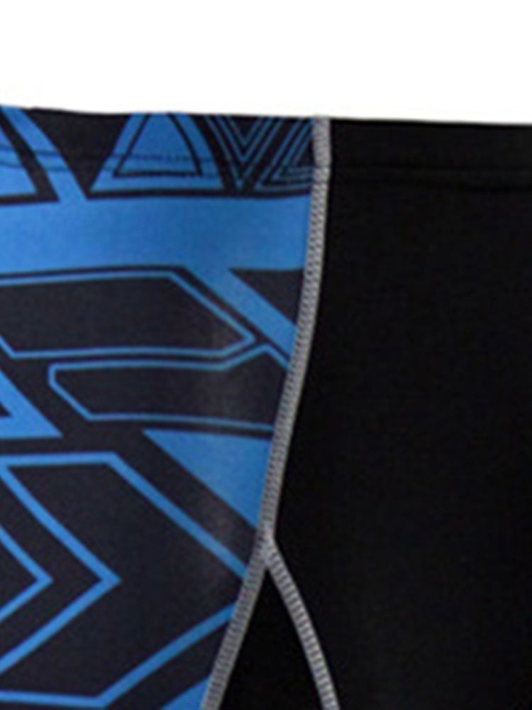 Calças Esportivas Anti-suor Estampadas Masculinas Com Bloco De Cores