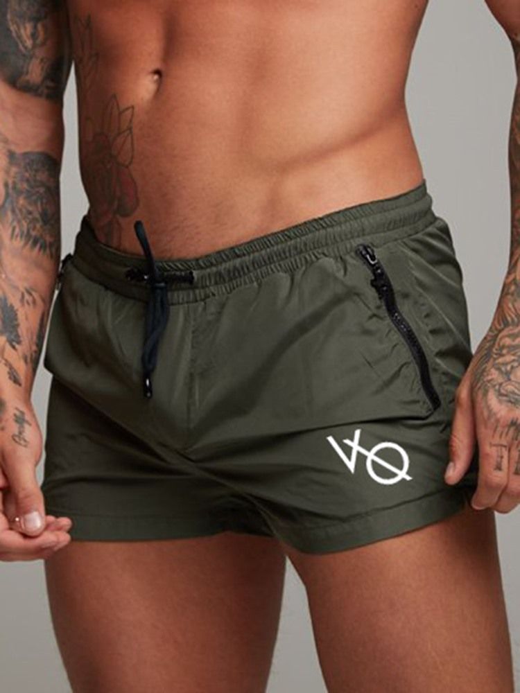 Calças Esportivas Masculinas De Secagem Rápida Carta