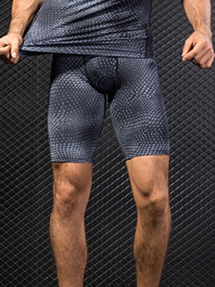 Calças Esportivas Masculinas De Verão Sólido De Secagem Rápida