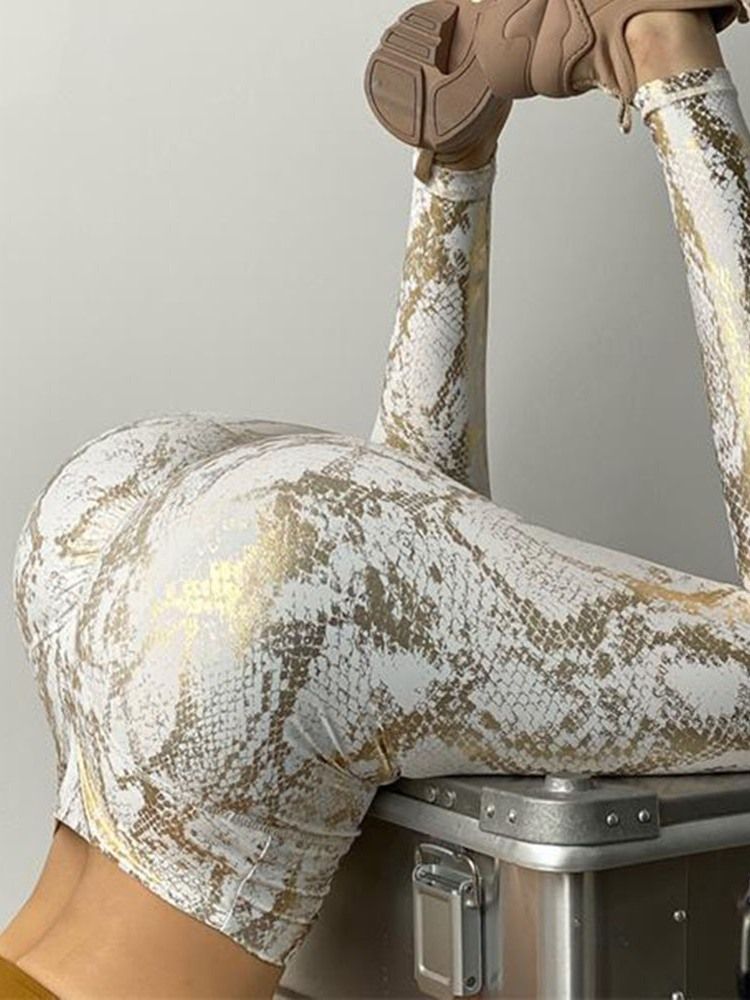Calças De Ioga De Cintura Alta Feminina Respirável De Nylon Respirável Tiktok Leggings
