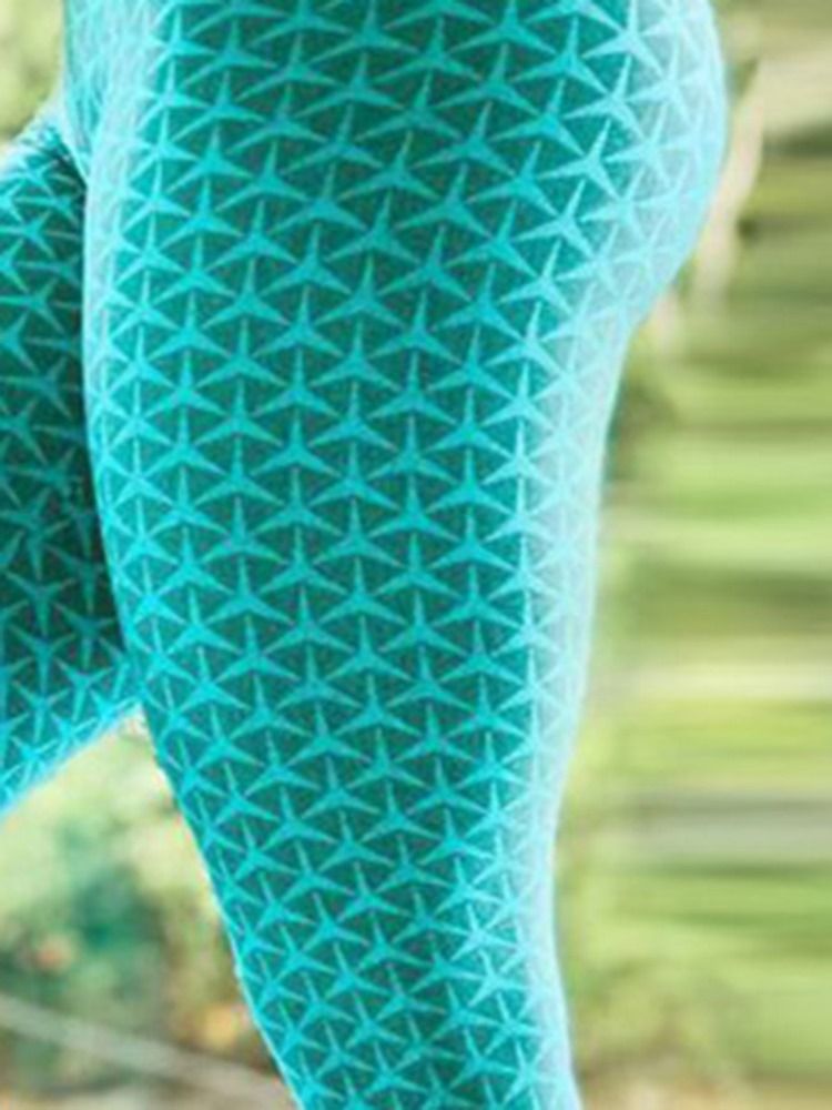 Calças De Ioga De Cintura Alta Push Up Com Estampa Geométrica Feminina Leggings Tiktok De Cintura Alta