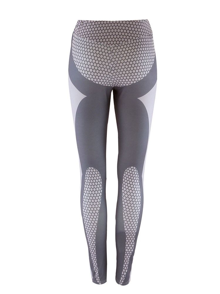Calças De Spandex Femininas Respiráveis Estampadas Spring Yoga Leggings Tiktok De Cintura Alta