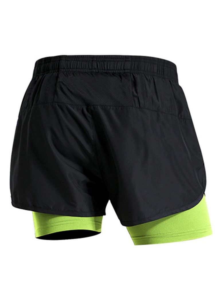 Calças De Verão Masculinas Color Block Patchwork Gym Sports Calças