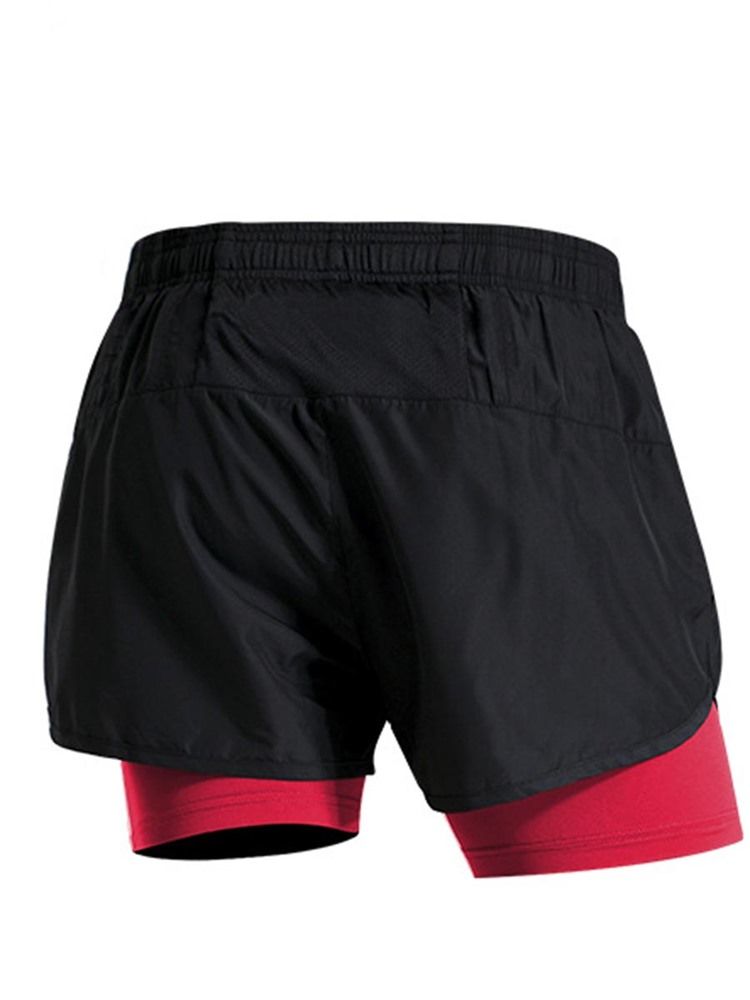 Calças De Verão Masculinas Color Block Patchwork Gym Sports Calças