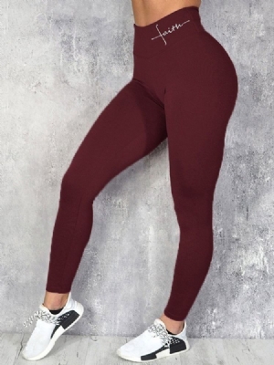 Carta Feminina Calças De Yoga Respirável Para Corrida De Cintura Alta Leggings Tiktok