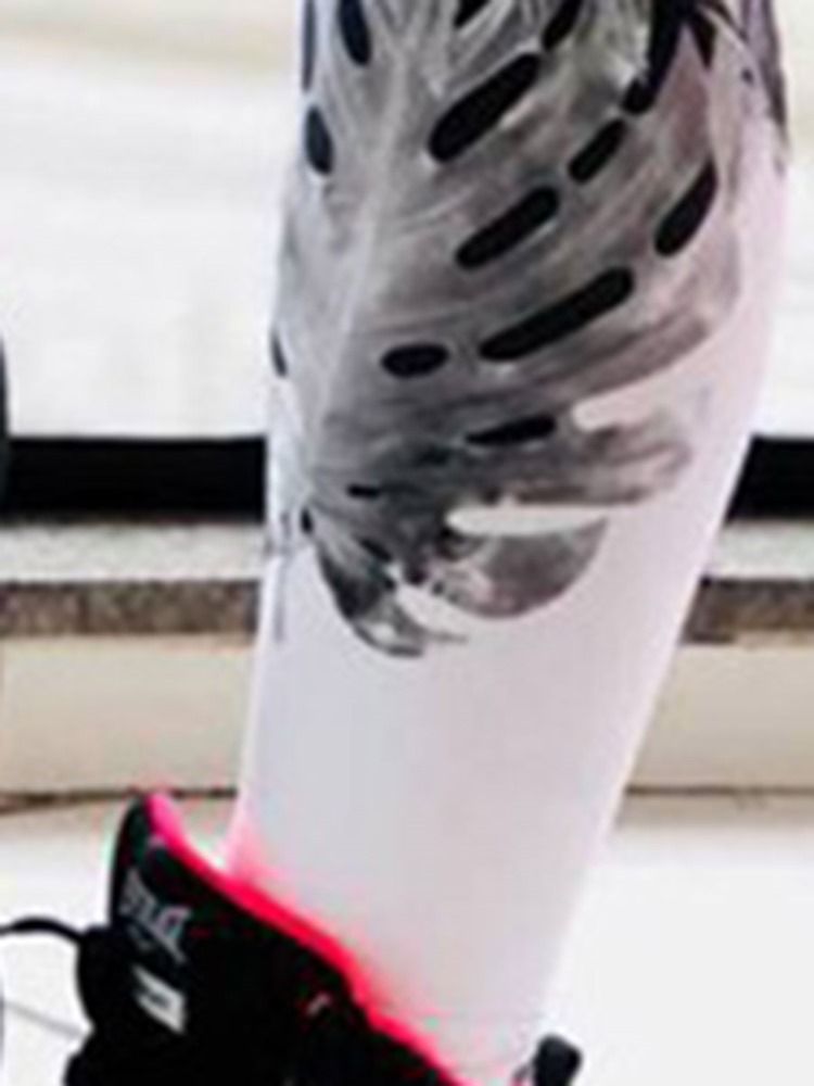 Estampa Floral Feminina Respirável Ginásio Esportes Fitness Calças Yoga Cintura Alta Leggings Tiktok