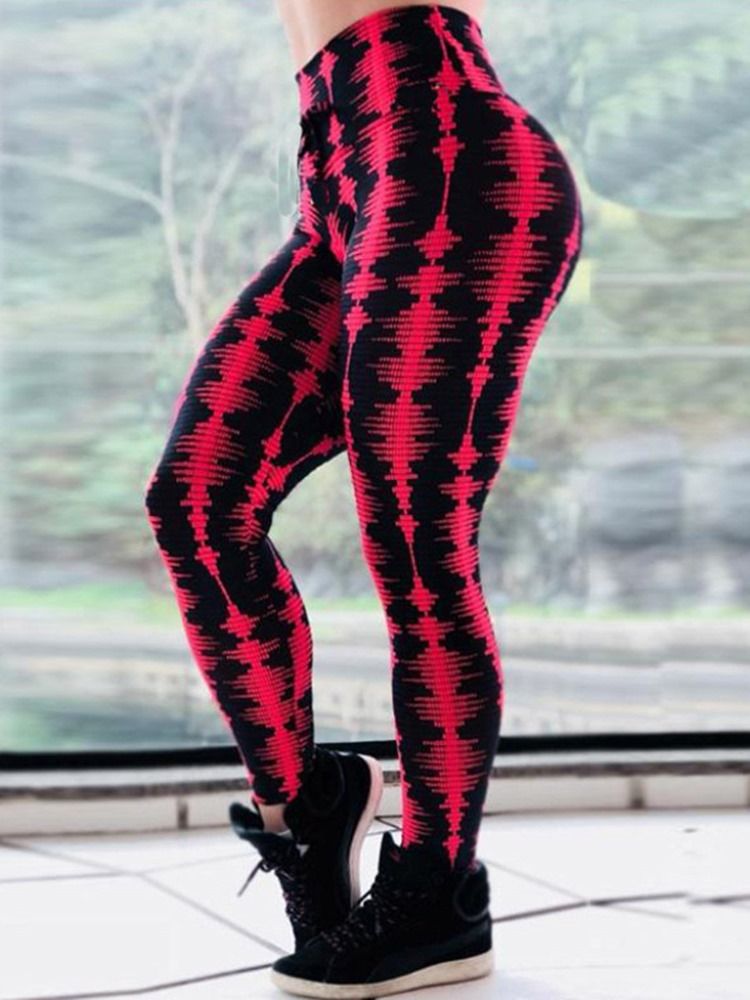 Estampa Respirável Feminina Tripe Yoga Gym Sport Push Up Leggings Calças Ioga Cintura Alta Leggings Tiktok